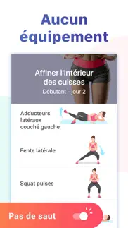 exercices pour les jambes iPhone Captures Décran 4