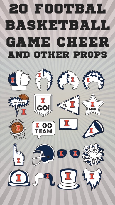 Illinois Fighting Illini Selfie Stickers screenshot 3