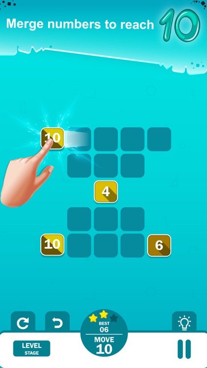Merge 10-logical number puzzle