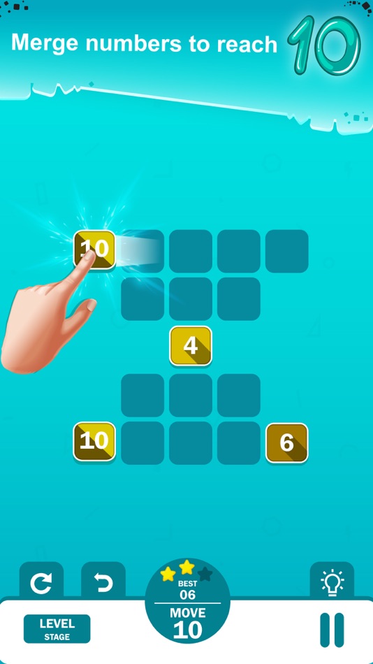 #3. Merge 10-logical number puzzle (iOS) 由: Hirakumar Patel