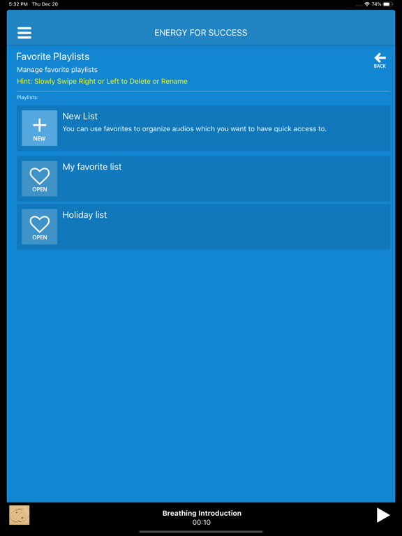 Audio - Energy For Success iPad screenshot 3 - Lifestyle app