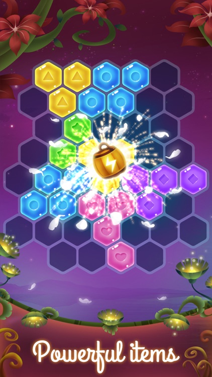 Flower Secret - Hexagon Block Puzzle