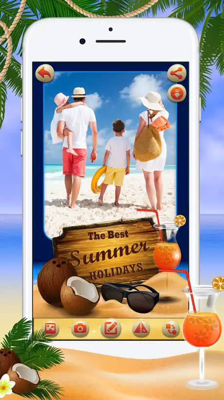 Summer Photo Frames & Stickers