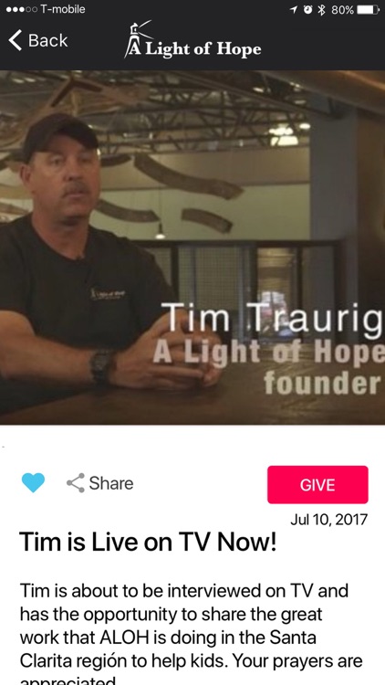 A Light of Hope Connect