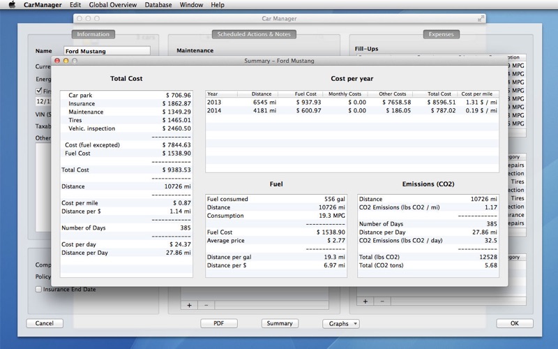 Car Manager 2: Cost Tracking Screenshot