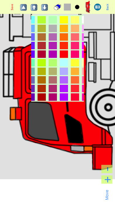 Screenshot #2 pour Vehicles Moving Coloring Book