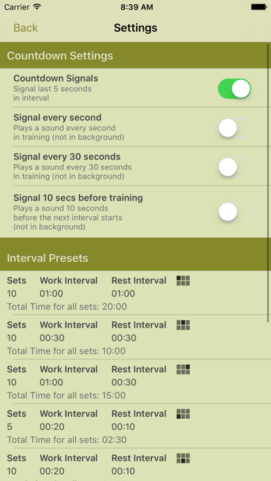 Screenshot #2 pour Interval Training Timer