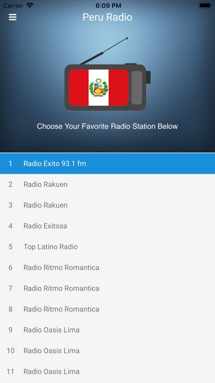 Peru Radio Station Peruvian FM