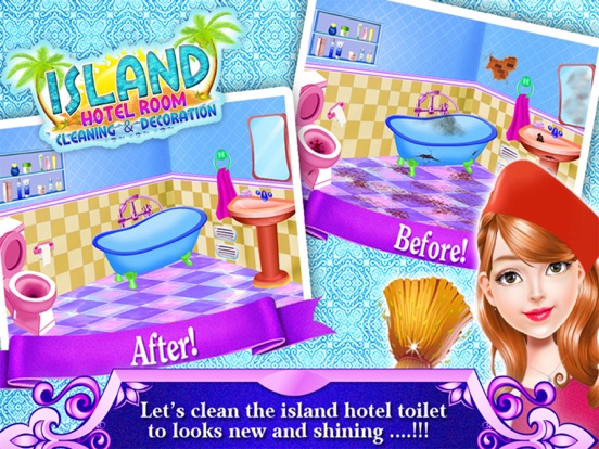 Island Hotel Room Cleanup iPad screenshot