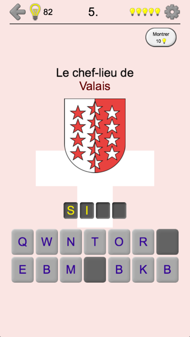 Screenshot #2 pour Les cantons de la Suisse: Quiz