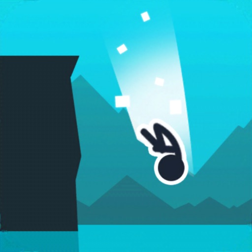 Stickman Cliff Flip Diving Icon