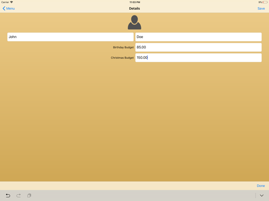 Screenshot #5 pour Xmas & Birthday Gift List