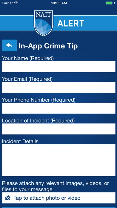 NAIT Alert screenshot 3