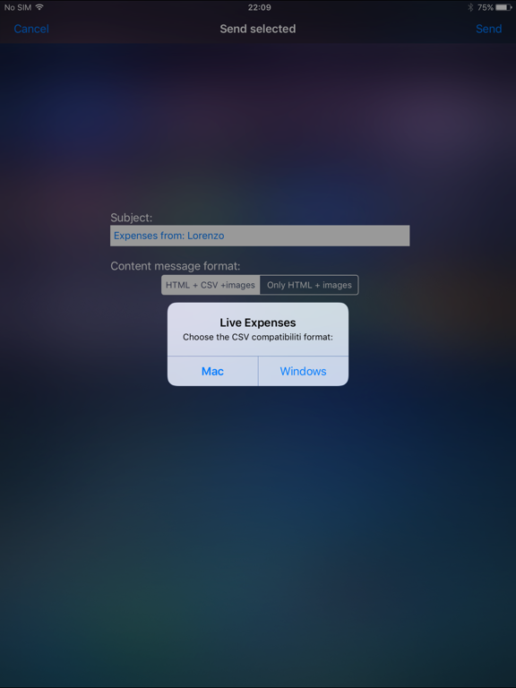 Live Expenses iPad screenshot 5 - Finance app