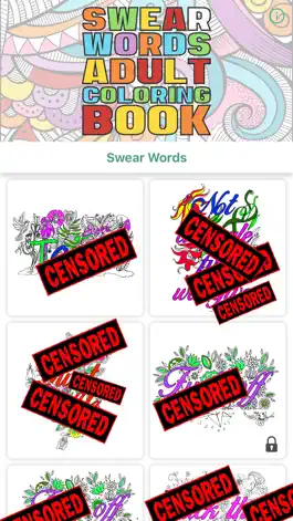 Game screenshot Swear words coloring book 2 mod apk