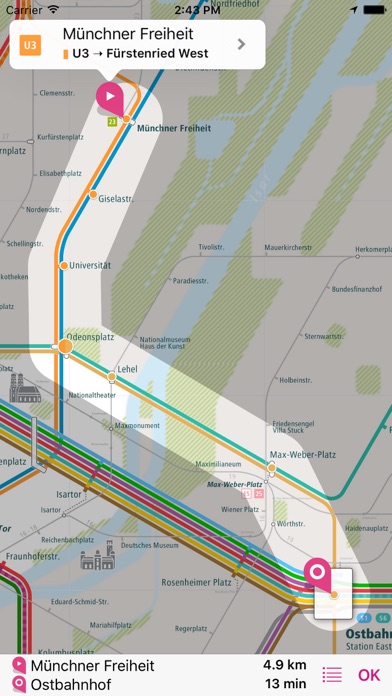 Screenshot #3 pour Munich Rail Map Lite