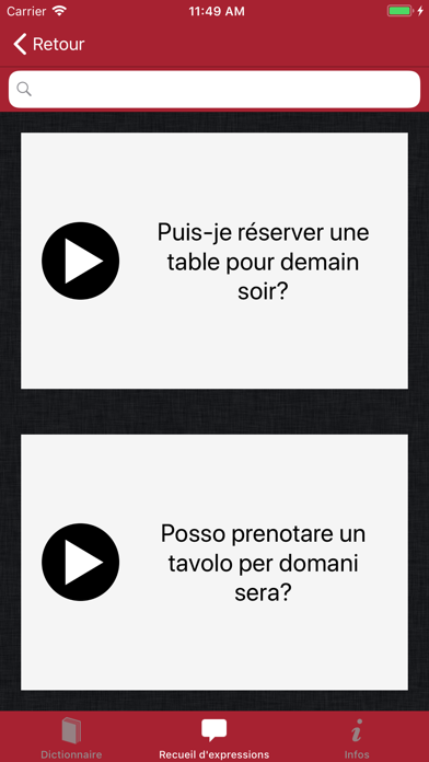 Accio: French-Italian Screenshot