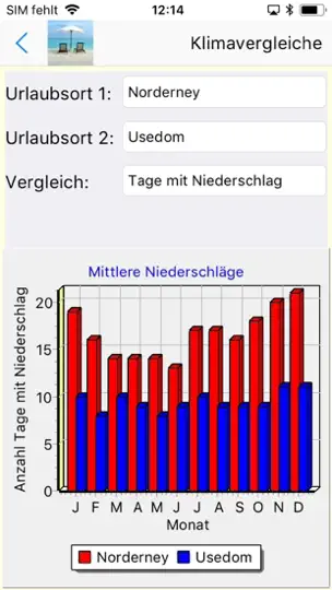 Screenshot von Urlaubs-App Für Strand+Mee(h)r auf dem iPhone 4