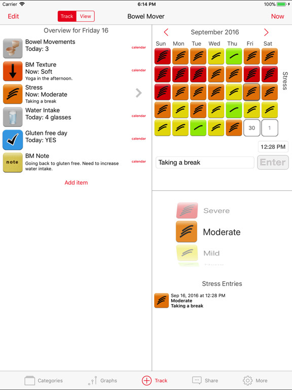 Screenshot #4 for Bowel Mover Pro - IBS Tracker