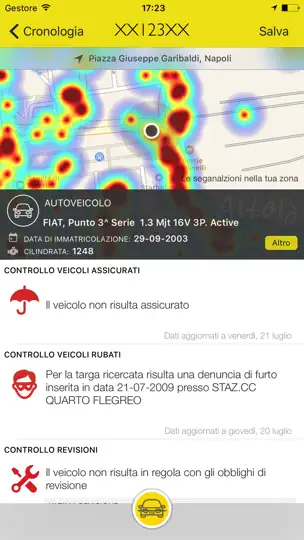 Скриншот Altolà - Controllo Veicoli на iPhone 2