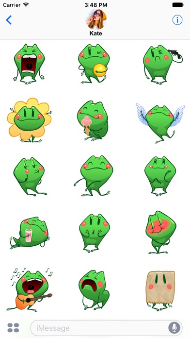 Cute Frog Emoji for message! screenshot 3