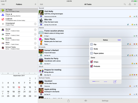 Screenshot #6 pour Errands To-Do List