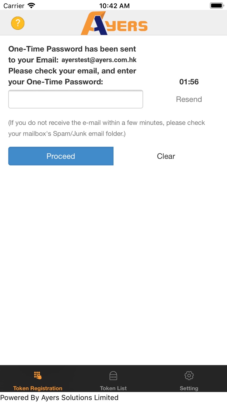 iPhone screenshot