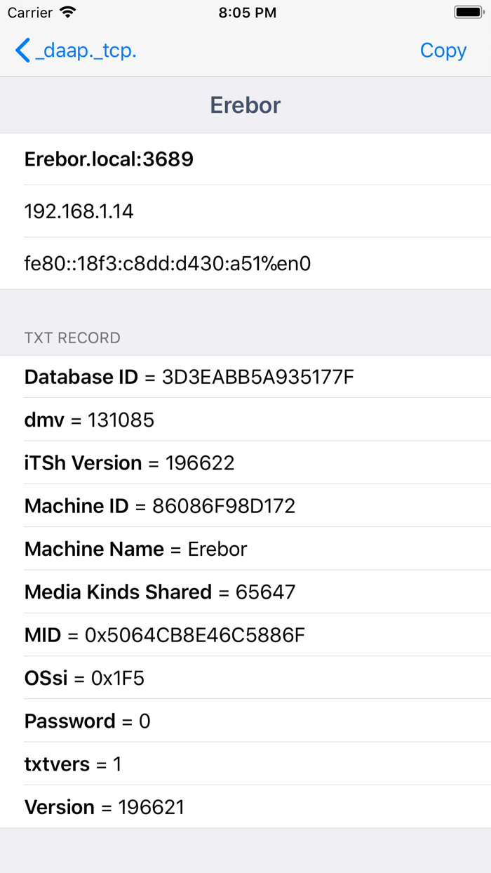 Discovery - DNS-SD Browser