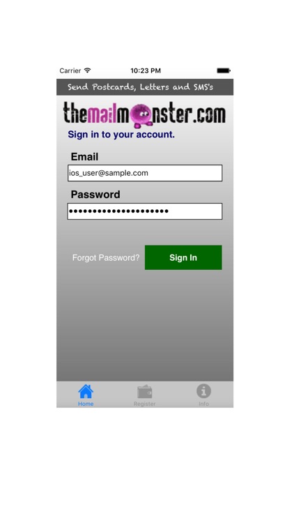 TheMailMonster.com for iPhone