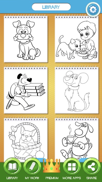 Screenshot #1 pour Chien Dessins à Colorier