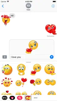 How to cancel & delete i love you emoji stickers 1