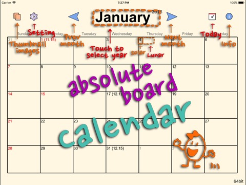Absolute Board Calendar Freeのおすすめ画像1