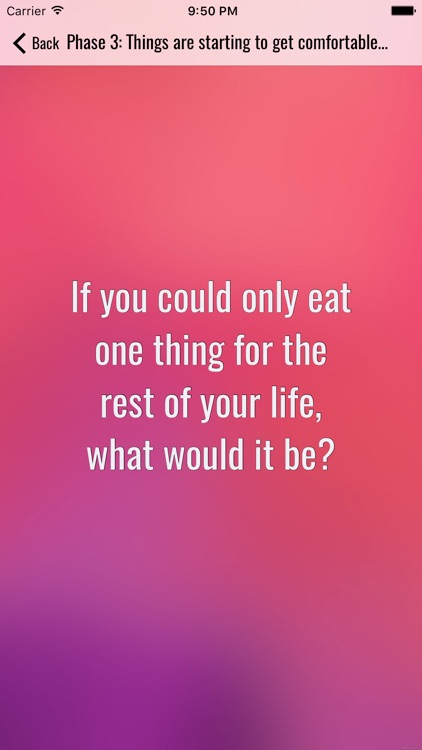 First Date Questions - Ideas