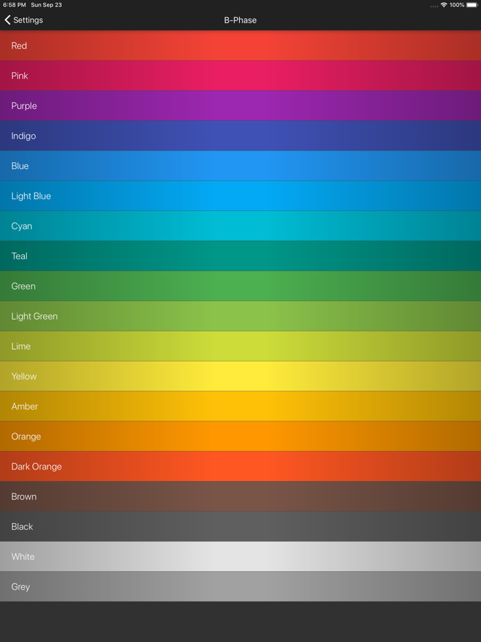 Phased Circuit Colors