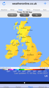 WeatherOnline screenshot