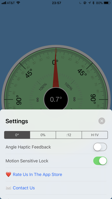 TiltMeter Screenshot