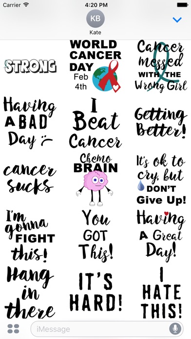 Ovarian Cancer Stickers screenshot 4