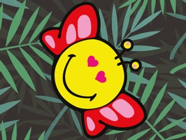 Pack of 32 Smiley Butterfly stickers from SmileyWorld
