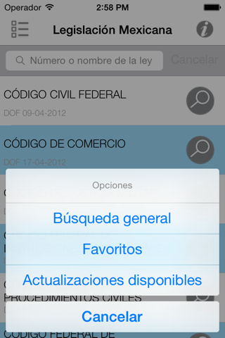 Legislación Mexicana screenshot 2