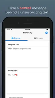 secretivity – lock & hide text iphone screenshot 1
