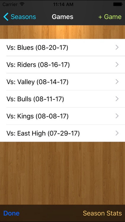 Basketball Stats Tracker Touch screenshot-4