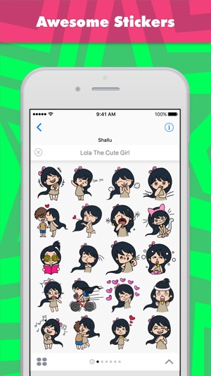 Lola The Cute Girl stickers(圖1)-速報App