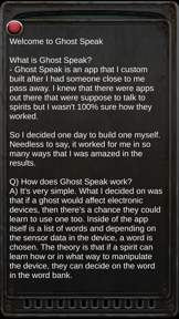 Ghost Speak screenshot