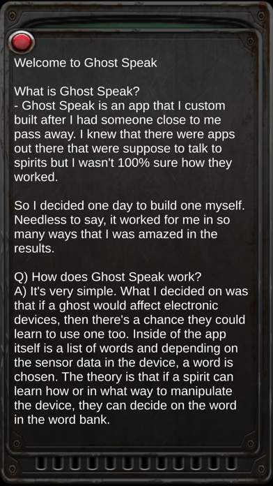 Ghost Speak