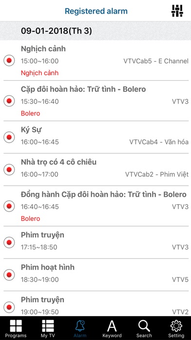 TV Vietnam - Lịch phát sóng screenshot 2