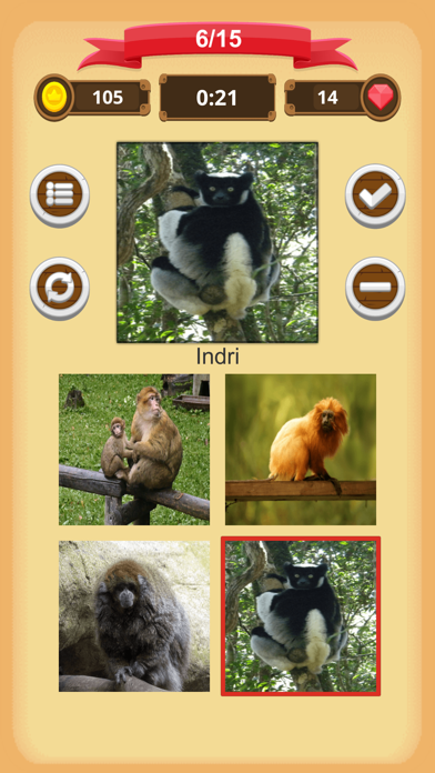 Monkeys - Quiz iPhone screenshot