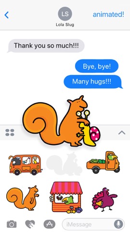 Lola Slug Animated Stickersのおすすめ画像3