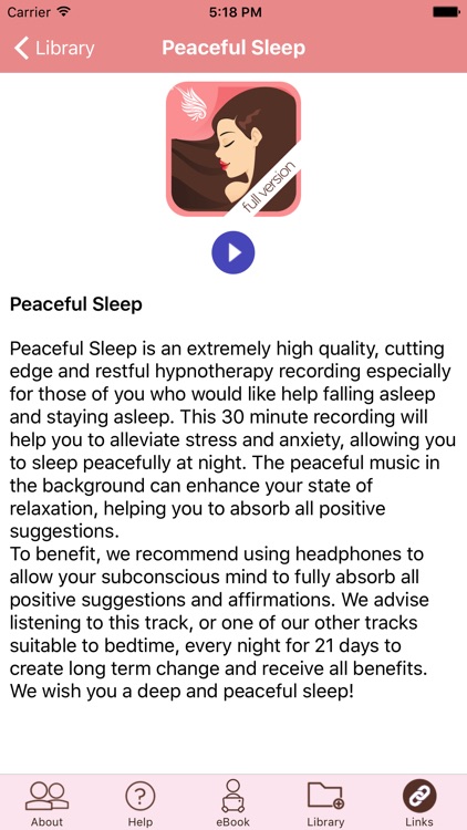 Peaceful Sleep Hypnosis Full Version screenshot-3