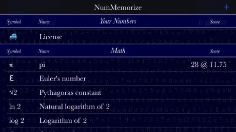 NumMemorize