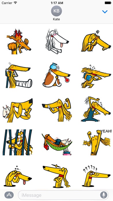 Afghan Hound Dog Emoji Sticker screenshot 3